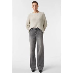comma - Wide Leg Jeans - Grijs - Denim