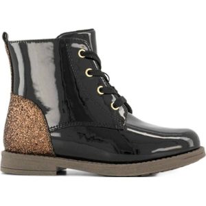 Graceland lak veterboots zwart