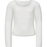 KIDS ONLY - KOGEA L/S 2-WAYS FIT TOP CS JRS NOOS - Shirt met Lange Mouwen - Cloud Dancer