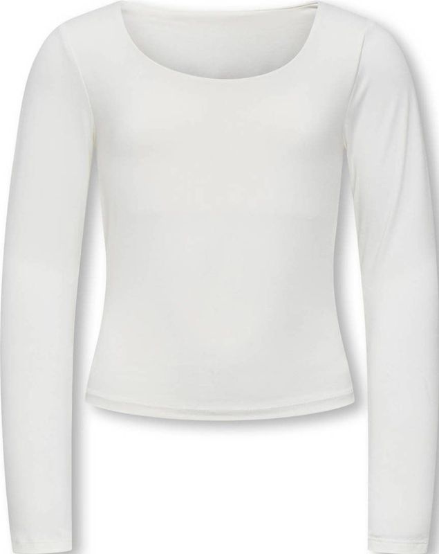 KIDS ONLY - KOGEA L/S 2-WAYS FIT TOP CS JRS NOOS - Shirt met Lange Mouwen - Cloud Dancer