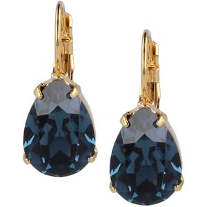Otazu gold plated oorbellen met Swarovski kristallen Lacrima