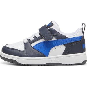 Puma Rebound v6 Low sneakers wit/kobaltblauw/grijs