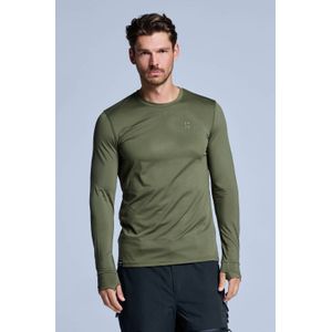 Poederbaas skishirt Four Seasons olijfgroen