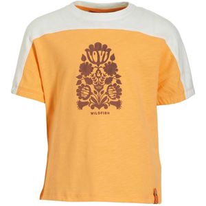 Wildfish T-shirt Micha van biologisch katoen oranje