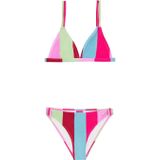Protest triangel bikini PRTABBY JR roze/blauw/groen