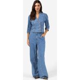 IBANA - Tayra - Blouse - Lichtblauw - Aansluitende Pasvorm