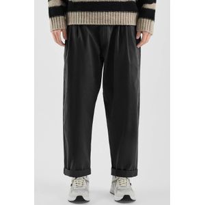 Broek - Bandplooibroek - Rechte Pijpen - Gewassen Afwerking