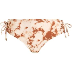 BEACHWAVE tie-dye bikinibroekje ecru/bruin