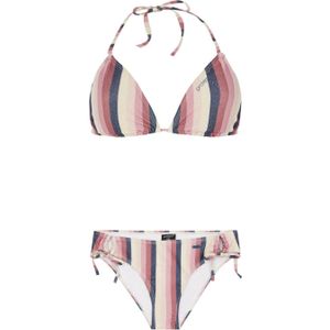 Protest voorgevormde triangel bikini met lurex PRTMOLA roze/donkerblauw