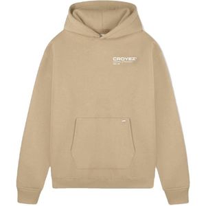 Croyez hoodie met backprint beige