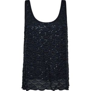 Mos Mosh top donkerblauw met pailletten
