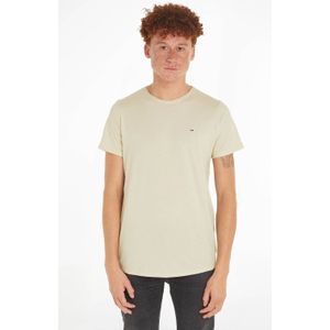 Tommy Jeans gemêleerd slim fit T-shirt JASPE beige