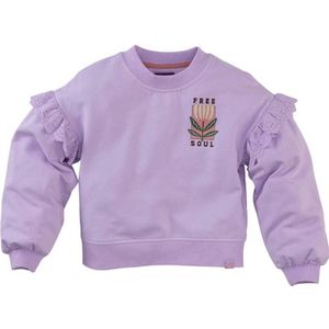 Z8 sweater Mari met ruches lila