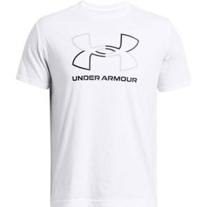 Under Armour sportshirt Core Graphics wit/zwart