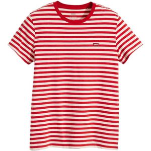 Levi's gestreept T-shirt rood/wit