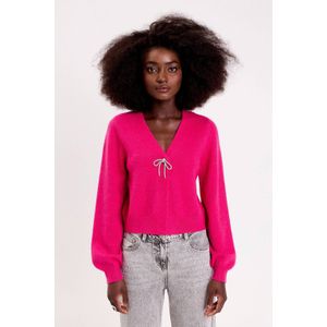 Cache Cache gebreid vest fuchsia