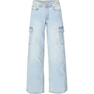 Garcia low waist loose fit jeans bleached denim