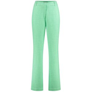 Expresso geruite wide leg pantalon groen