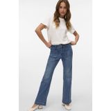VERO MODA high waist loose fit jeans dark blue denim