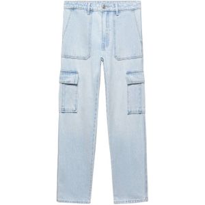 Mango Kids straight fit jeans changeant blauw