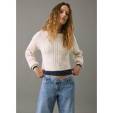 MANGO TEEN gebreide trui ecru