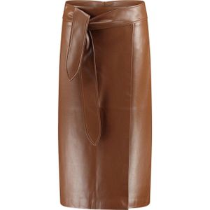 Expresso - Kokerrok - Bruin - Imitatieleren