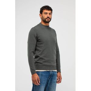 Butcher of Blue - Clifden Mock - Gebreide Trui - Grijsgroen - Fijn Gebreid