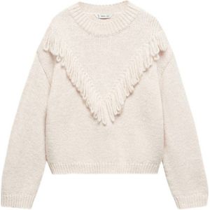 Mango Kids trui met franjes beige