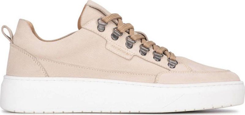 Haboob Lux leren sneakers beige