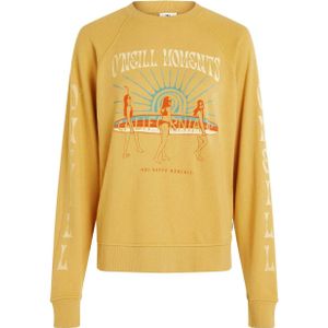 O'Neill sweater met printopdruk geel