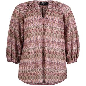 Zoey top multi met lurex