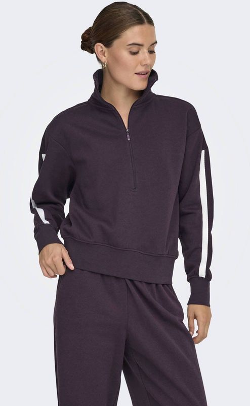 ONLY PLAY - ONPFREJA LIFE HN HZ LS SWT - Dames Trui - Sweatshirt - Hoge Hals - Lange Mouwen