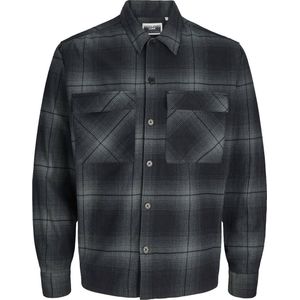 JACK & JONES CORE geruit overshirt JCOCHARLIE grijs