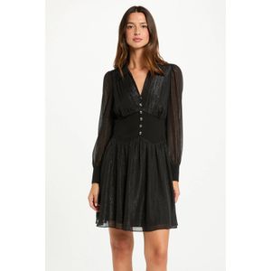 Morgan jurk met glitter zwart