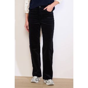 LOLALIZA corduroy corduroy straight regular waist broek donkerblauw
