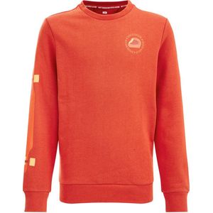 WE Fashion sweater met printopdruk rood