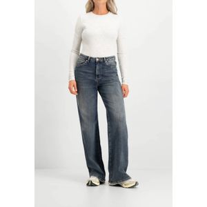 Circle of Trust high waist wide leg jeans dark blue denim
