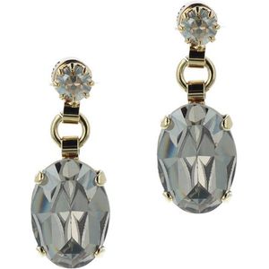 Otazu gold plated oorbellen met Swarovski kristallen Montana