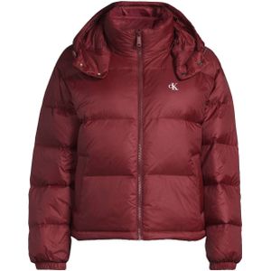 Calvin Klein, Dames, Jassen, Rood, Maat: M Nylon,