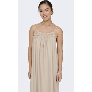 Jurk - Vierkante Hals - Mouwloos - Smalle Bandjes - Regular Fit