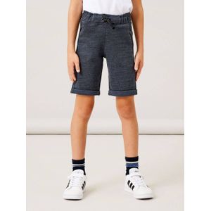 NAME IT KIDS gemêleerde regular fit sweatshort blauw