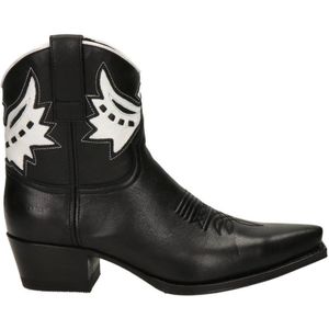 Sendra Judy leren cowboylaarzen zwart/wit