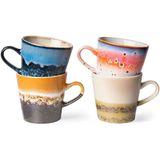 HKliving americanokopje 70's (Ø8,5 cm) (260 ml) (set van 4)