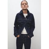 MANGO Tussenjas 'Flor'  blauw denim