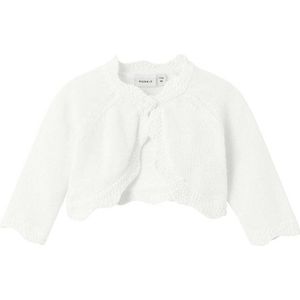 NAME IT BABY baby fijngebreid bolero NBFDELLI wit