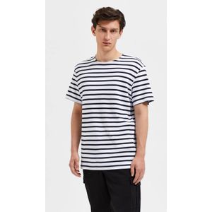 SELECTED HOMME gestreept T-shirt SLHBRIAC wit