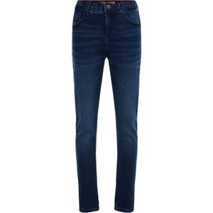 WE Fashion Blue Ridge tapered fit jeans dark used denim