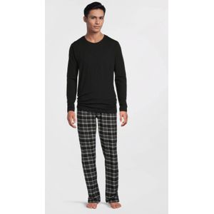 UR8011 pyjama zwart/blauw