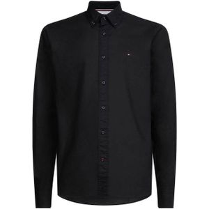 Tommy Hilfiger regular fit overhemd met biologisch katoen black