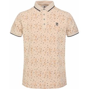 GABBIANO polo met all over print sand